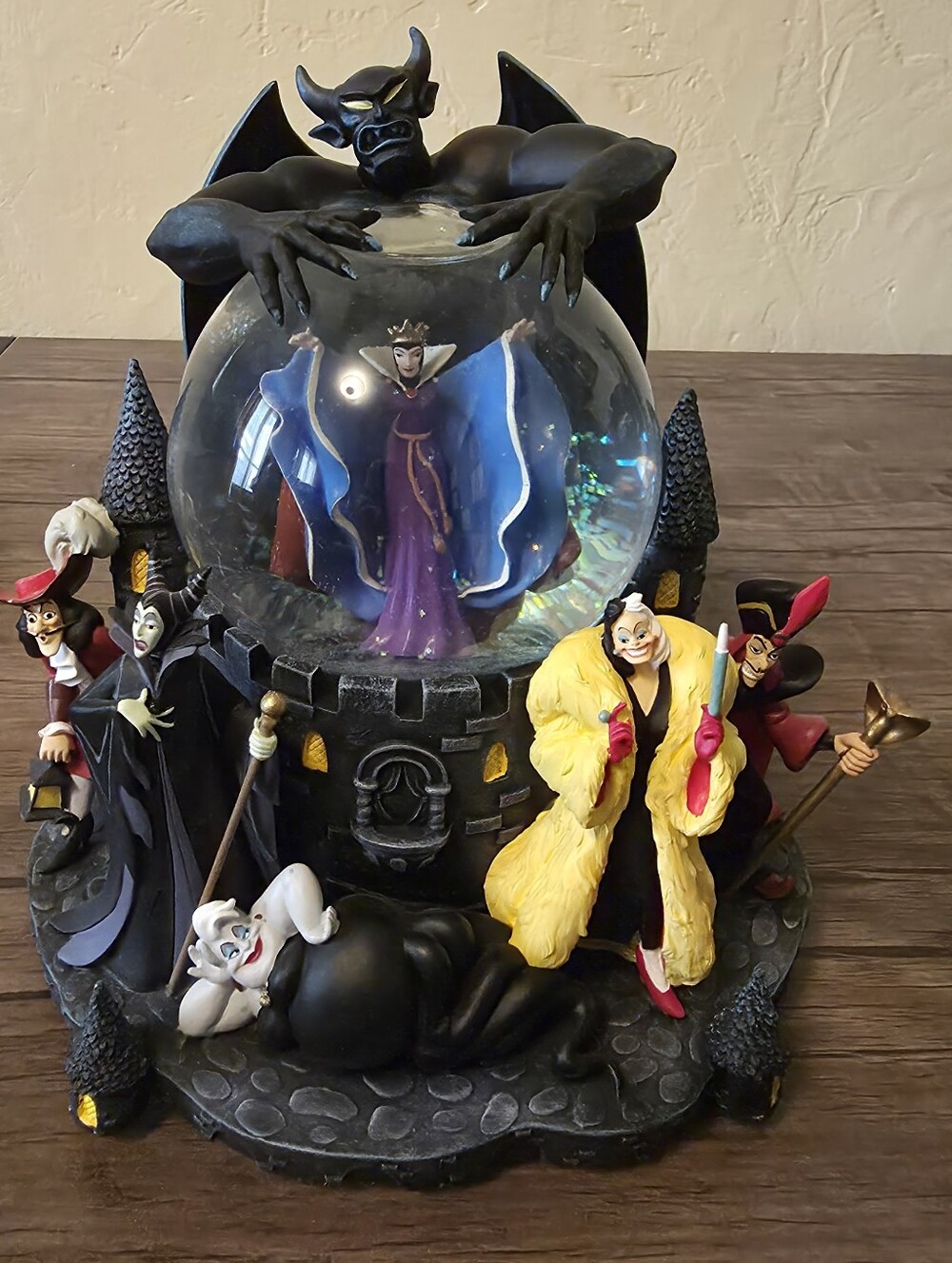 Disney Villains Snow Globe Figurine Collectible